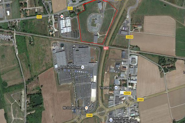 1,8 ha de terrains industriels à vendre – Bergerac Est