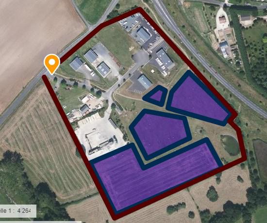 À vendre – 2,5 hectares de terrains industriels à Souvigné – Indre-et-Loire (37)