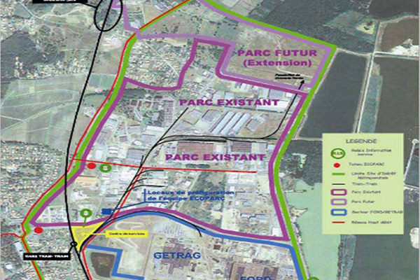 70 ha de terrains industriels à vendre – Bordeaux/Gironde