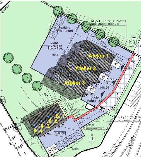 À louer – 4 Bureaux de 50 m² dans un Hôtel d’Entreprises de la Zone d’Activités Quercypôle à Cambes – Lot (46)