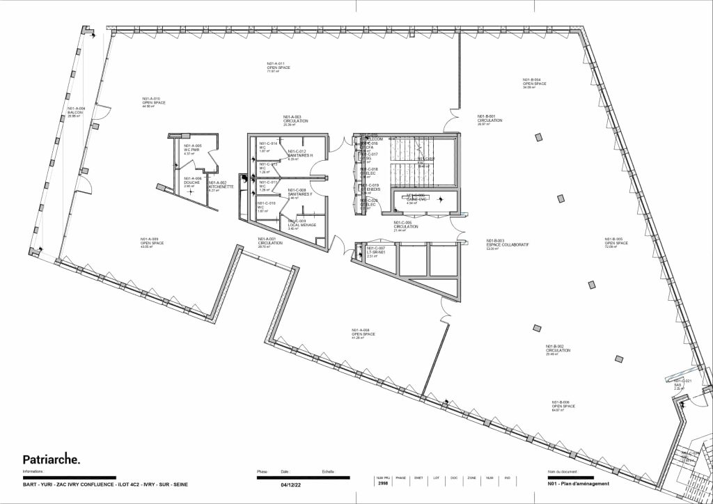 À louer – Bâtiment Yuri – 1 341 m² de bureaux divisibles à Ivry-sur-Seine