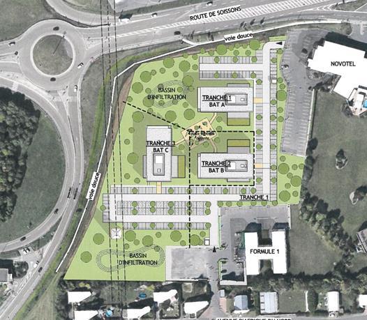 À louer – Bureaux de 128 à 567 m² proches de Reims à Tinqueux – Marne (51)