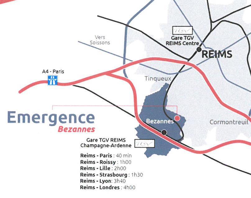 À louer – Bureaux de 4 000 m² près de Reims à Bezannes – Marne (51)