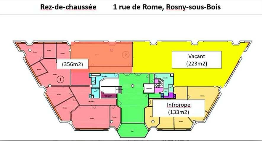 À louer – bureaux divisibles de 163 m² à 1 039 m² à Rosny-sous-Bois.