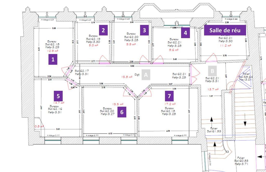 À louer – Bureaux individuels de 9 à 17,20 m² à Arras – Pas-de-Calais (62)