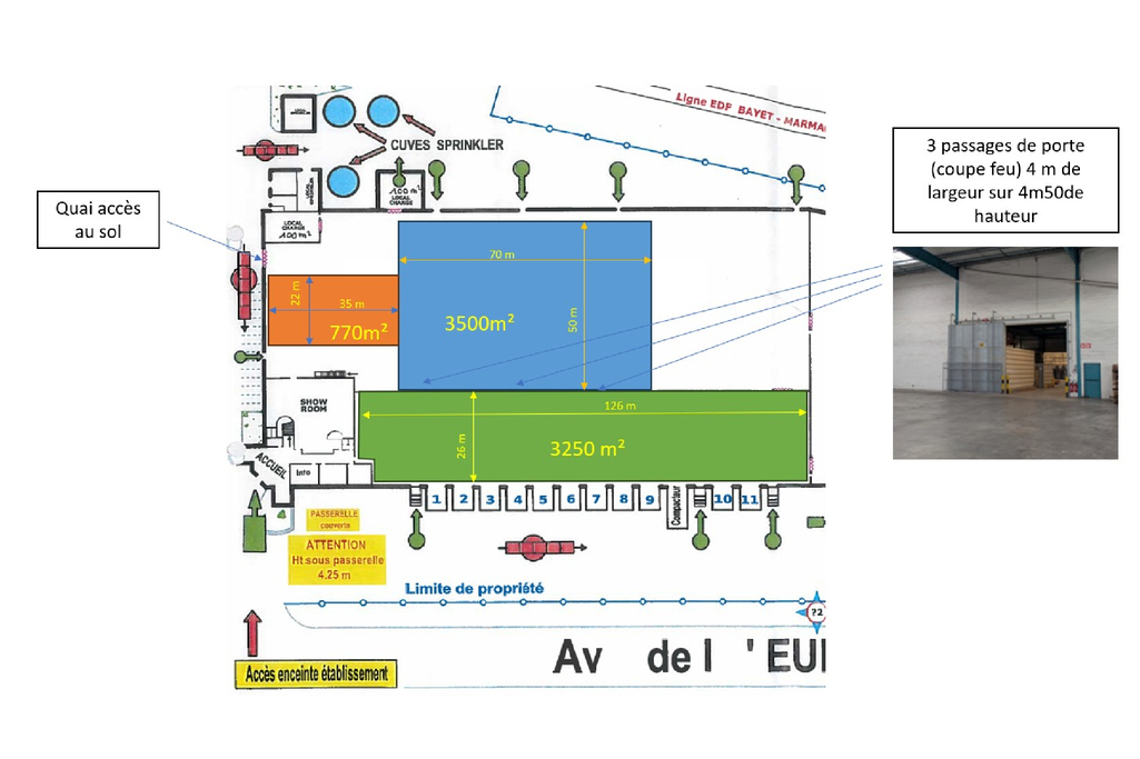 À louer – Cellules logistiques de 3 250 à 4 650 m² à La Chapelle-Saint-Ursin – Cher (18)