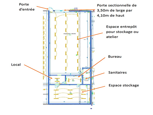 À louer – Entrepôt de 330 m² dans la Zone d&rsquo;activités Terrasses de Coquelles à Calais – Pas-de-Calais (62)