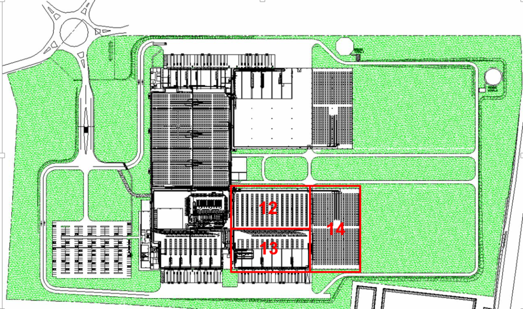 À louer – entrepôts à partir de 4 656 m² à Raillencourt-Sainte-Olle à proximité de Cambrai (59)