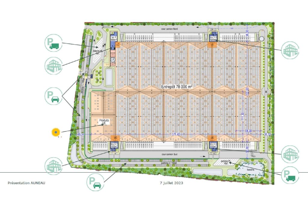 À louer – Entrepôts Logistiques divisibles à partir de 24 000 m² à Auneau-Bleury-Saint-Symphorien – Eure-et-Loir (28)