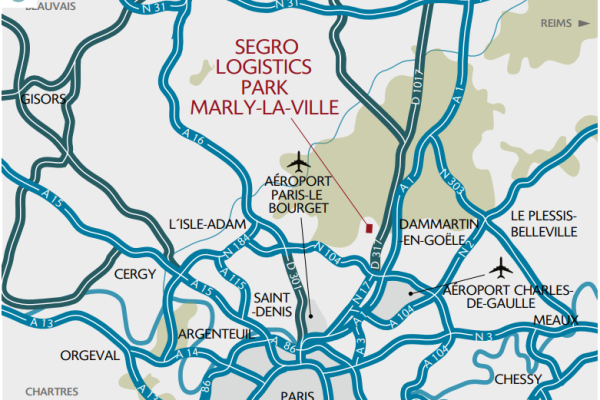 À louer – Entrepôts logistiques entre 4 898 et 6 741 m² proche de Roissy
