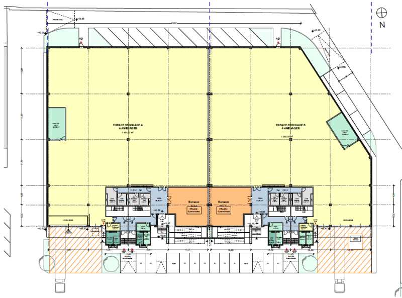 À louer – locaux d&rsquo;activité non divisibles de 2 218 m² à Aubervilliers à proximité de Paris (93)