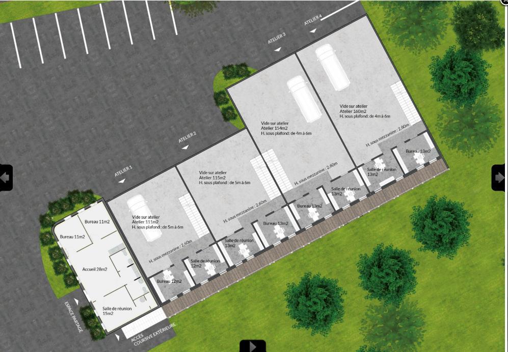 À louer – Locaux d’activités de 110 à 160 m² à Mondragon – Vaucluse (84)