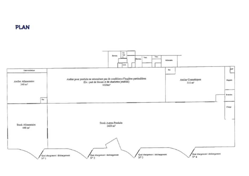 À louer – locaux industriels non divisibles de 5 000 m² à Gauchy à proximité de Saint-Quentin (02)