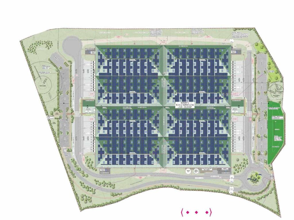 À louer – Plateforme logistique composée de 4 cellules d’environ 12 000 m² à Montchanin – Saône-et-Loire (71)