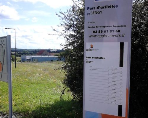 À vendre – 2,5 hectares de Terrains Tndustriels dans le Parc d&rsquo;activités tertiaires du Bengy – Nièvre (58)