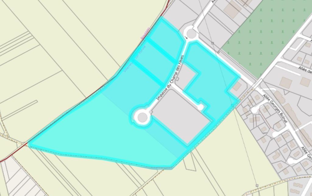À vendre – 8 hectares de Terrains Industriels dans la Zone d’Activités Champs des Fèves à Villeneuve-sur-Yonne – Yonne (89)