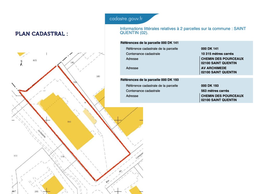 À vendre – locaux industriels non divisibles de 2 460 m² à Saint-Quentin