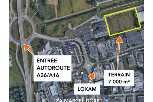 À vendre – terrain de 7 000 m² à Calais