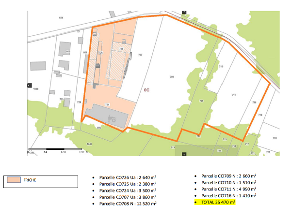 À vendre – Terrains d’une superficie totale de 3,5 ha à Saint-Pierre-de-Cole – Dordogne (24)