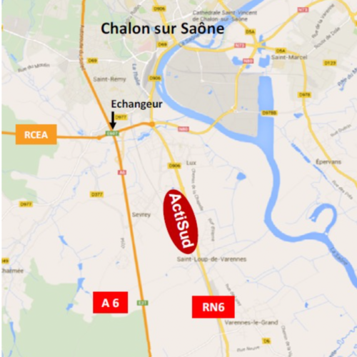 A vendre- Terrains de 6,5 ha en Zone Actisud à Saône-et-Loire (71)