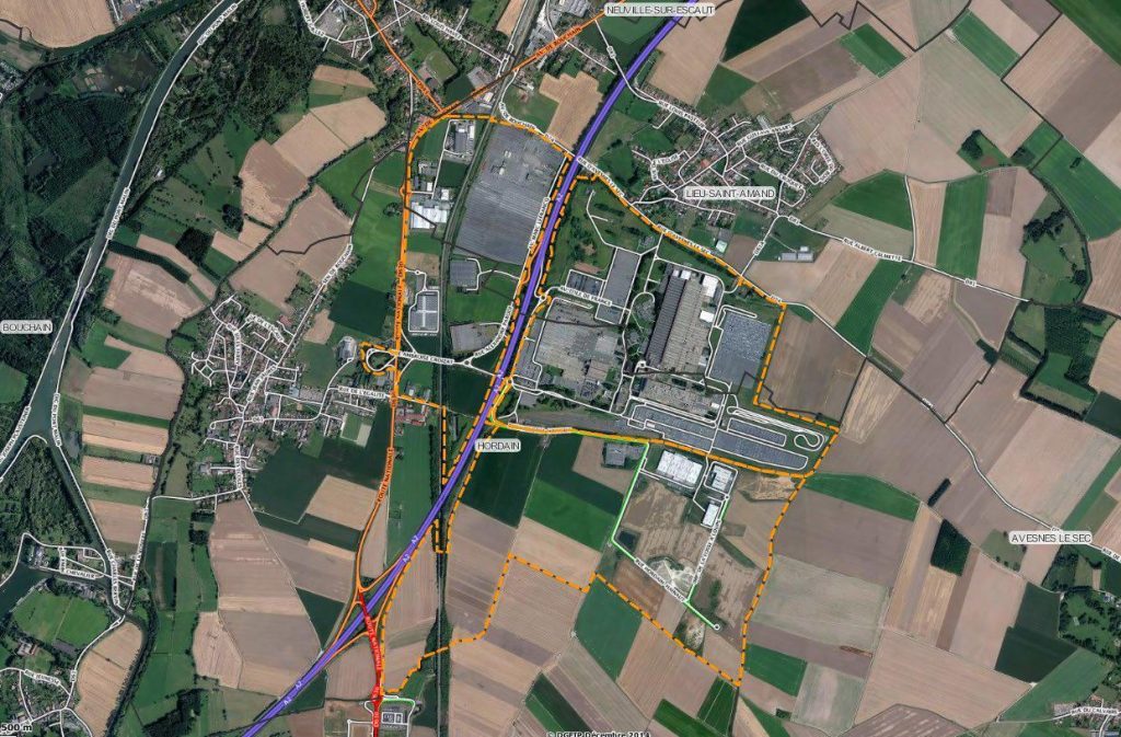 À vendre- Terrains industriels dans le Parc d’activités Hordain- Hainaut, Nord (59)