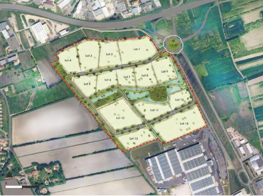À vendre – Terrains industriels de 7 500 à 26 000 m² dans le Natura Parc à Entraigues-sur-la-Sorgue – Vaucluse (84)