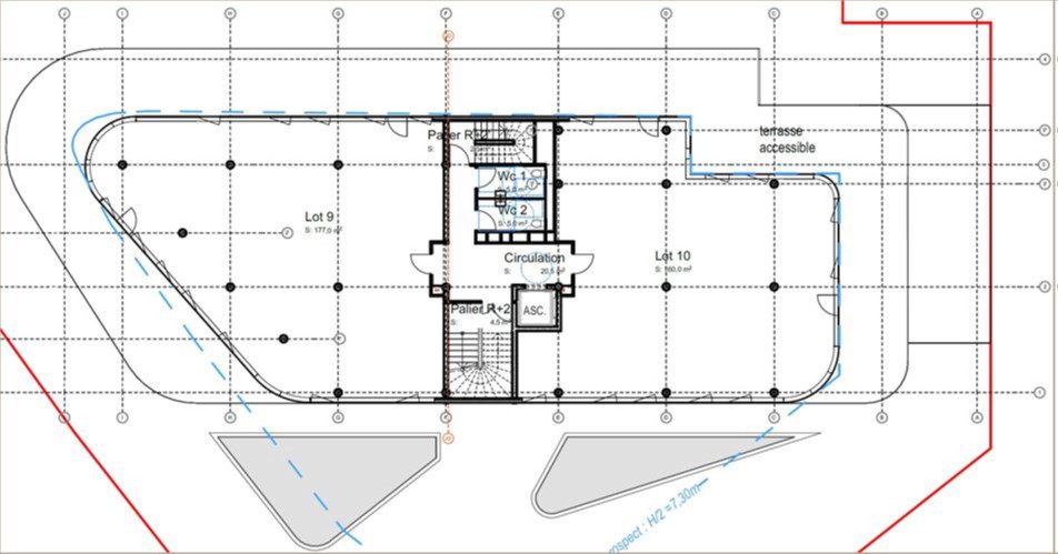 Achat/Location de bureaux divisibles à partir de 309 m² à Colomiers