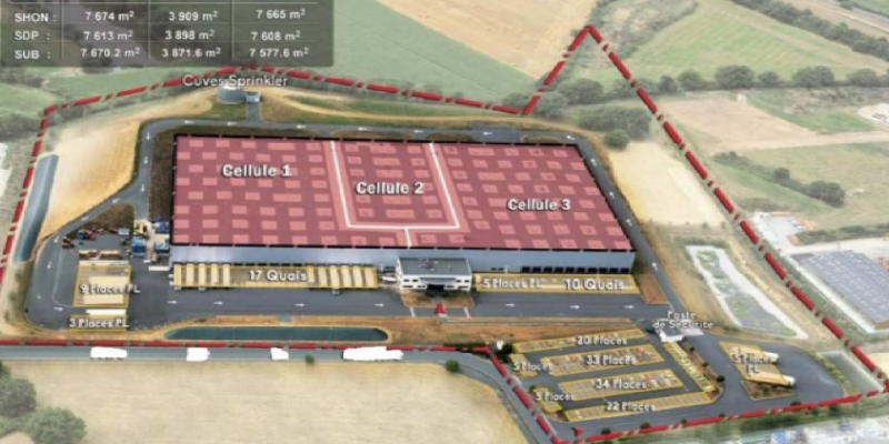 Bâtiment logistique ICPE à louer à Cholet – Maine-et-Loire (49)