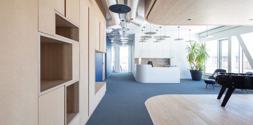 Bureaux à louer dès 138 m² dans un immeuble neuf du centre ville de Reims – Marne (51)