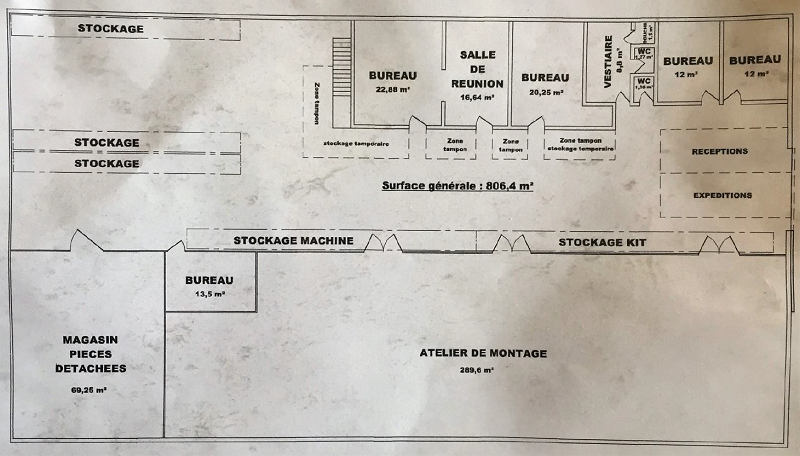 Entrepôt à vendre proche de Lyon entre 1 000 m² et 1 500 m²
