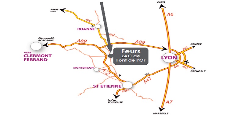 Entrepôts à louer Saint-Étienne