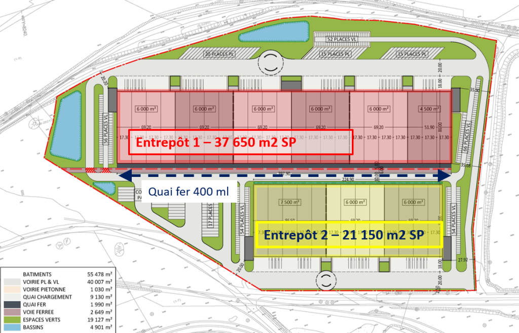 Entrepôts logistique à louer à Thionville – à partir de 4 000 m²