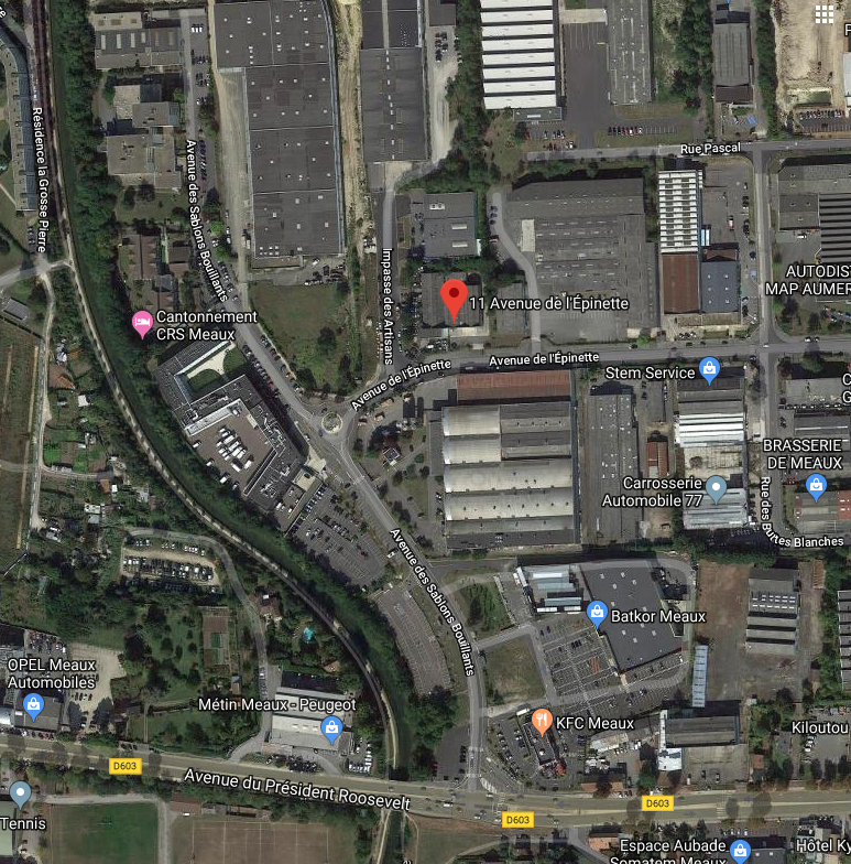 Local d&rsquo;activités de 1050 m² à vendre – Meaux / Seine-et-Marne (77)