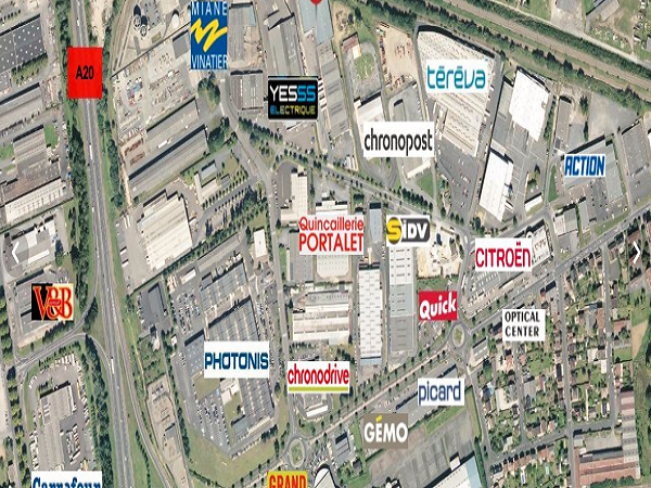 Local logistique de 3 076 m² à Brive-la-Gaillarde