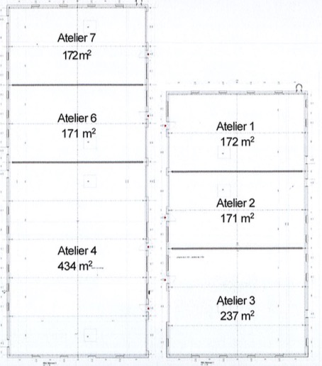 Location atelier neuf – Belfort sud / Bourgogne-Franche-Comté – 176 m²