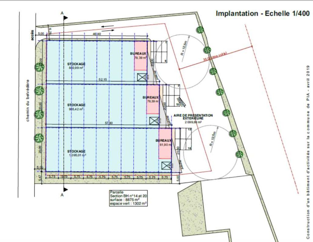 Locaux d&rsquo;activités de 840 à 2 890 m² à louer – Pia (66)