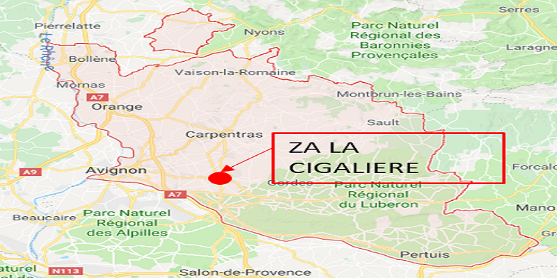 Parc d&rsquo;activités industriel, artisanal et tertiaire – La Cigaliere – Le Thor / Vaucluse