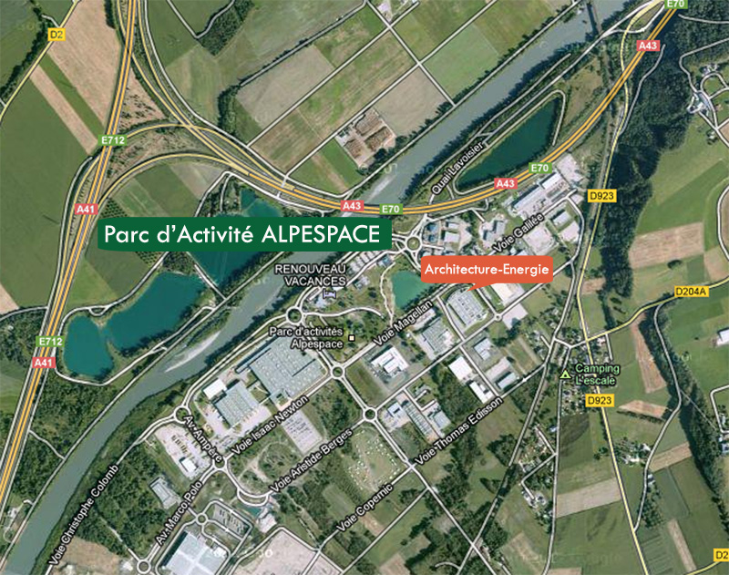 Parc d&rsquo;activités industriel et tertiaire – Alpespace – Chambéry Sud / Savoie