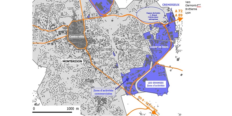 Parc d’activités Les Granges à Montbrison – Espace Économique ÉMERAUDE