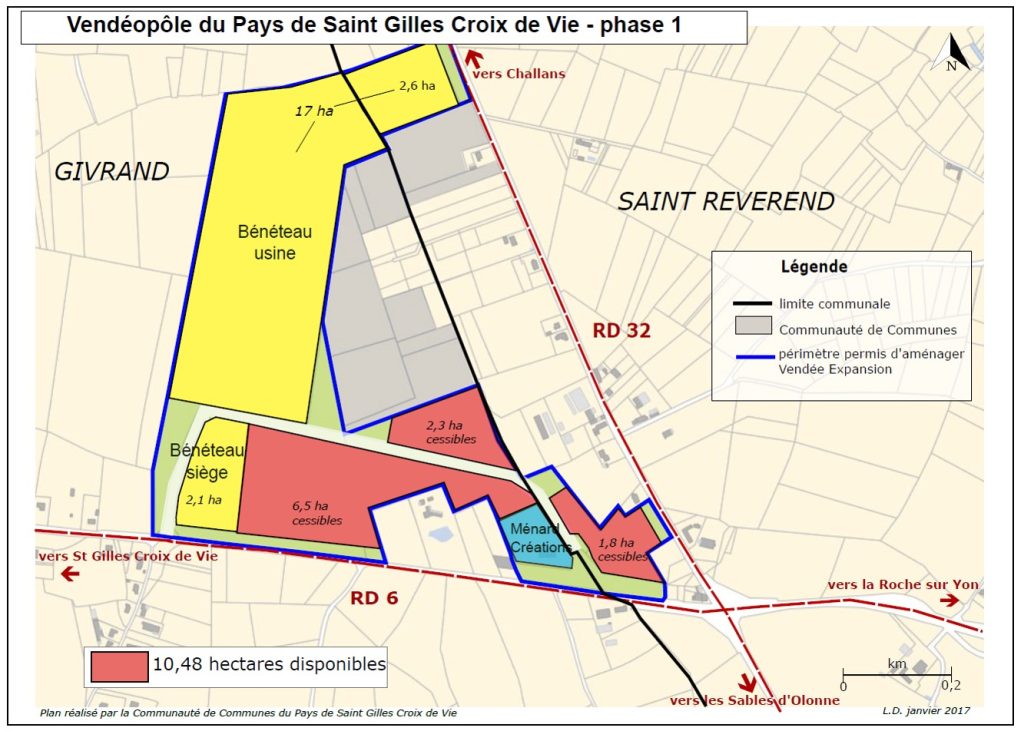 Parc d&rsquo;activités Vendéopôle du Pays de St Gilles Croix de Vie / Givrand / St Révérend