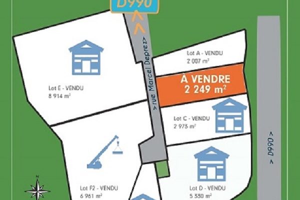 Terrain de 2 249 m² à vendre à Aubusson (23)