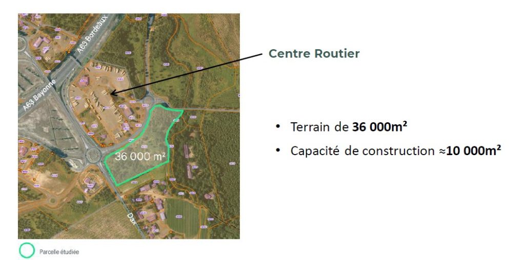 Terrain industriel de 36 000 m² disponible à la vente à Castets (19)