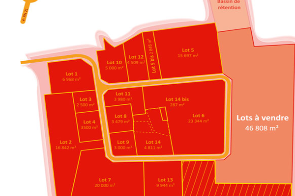 Terrain industriel de 5 ha à vendre – Entre Toulouse et Bordeaux/Lot-et-Garonne