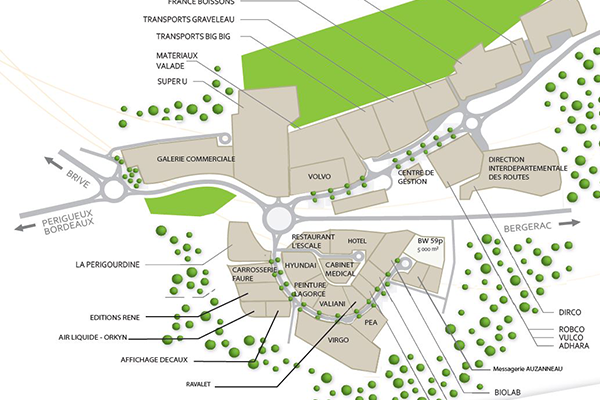 Terrain industriel de 5000 m² à vendre – Périgueux sud/Dordogne