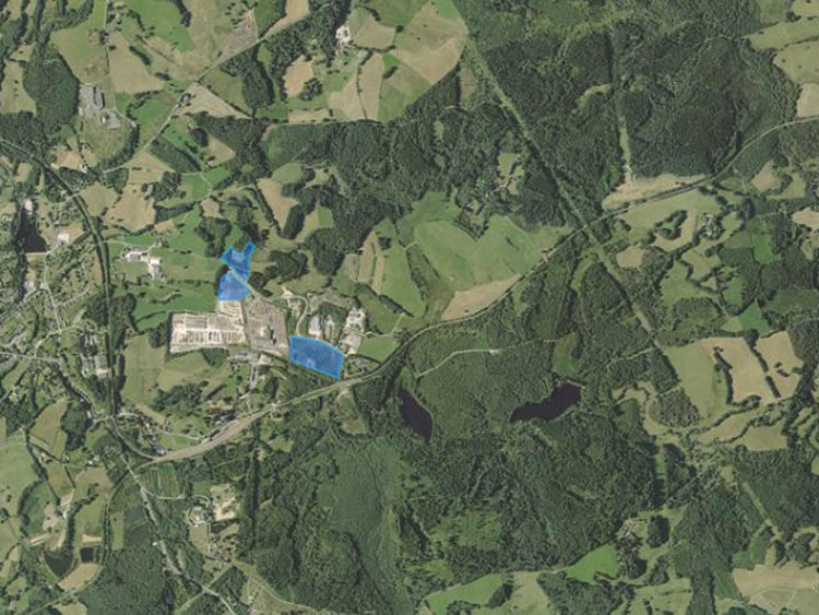 Terrains industriels à partir de 15000 m² à vendre – Entre Clermont-Ferrand et Limoges /Corrèze
