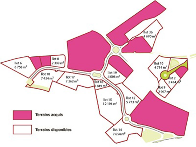 Terrains industriels à partir de 1849 m² à vendre – Limoges Ouest/Haute-Vienne