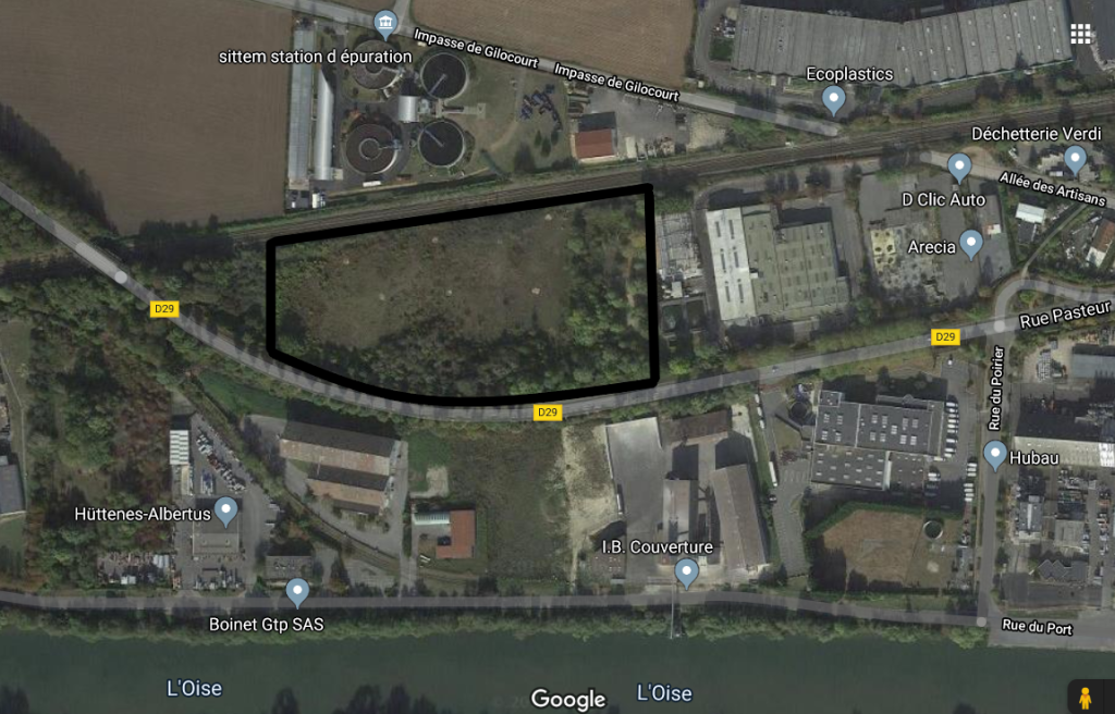 Terrains industriels de 17 000 m² à vendre proche de Compiègne – Oise
