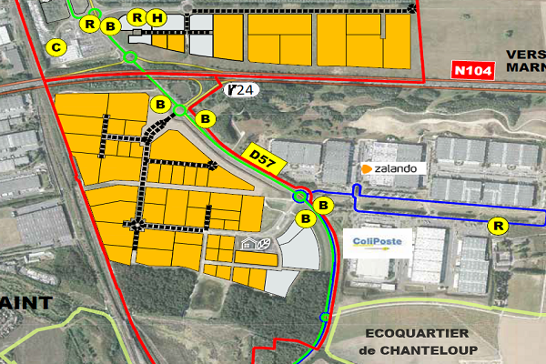 Terrains industriels de 2500 à 25000 m² à vendre à Sénart – Seine-et-Marne (77)