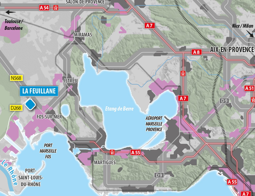 Zone d&rsquo;activité industrielle et logistique de Fos-sur-Mer