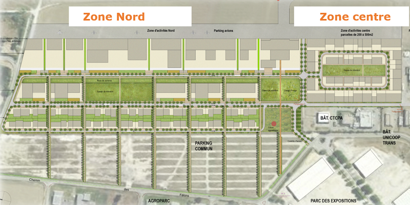 Zone d&rsquo;activités industrielle, artisanale et tertiaire à Avignon – ZA Aéroport – Vaucluse / Provence